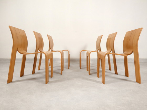 Image 1 of Gijs Bakker 'Strip' Chairs For Castelein