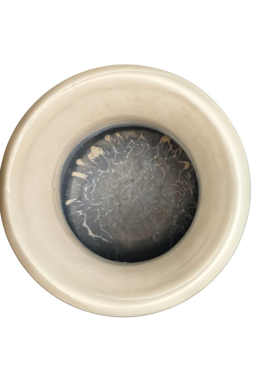 Image 1 of Marcello Fantoni – Vintage keramische vaas Italië jaren 70 Lava Drip Glaze Mid Century Studio Pottery