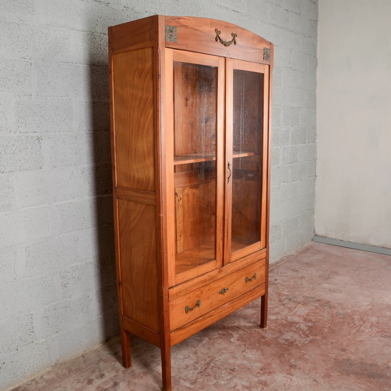 Libreria vetrina Art Nouveau – Vetrine, Legno, Vetro (photo 3 of 17)