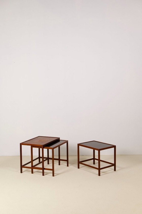 Image 1 of Juego de mesas nido de teca de Kurt Østervig, Dinamarca, años 60