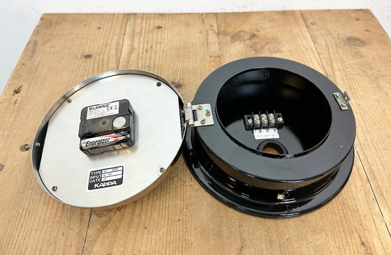 Image 1 of Vintage Black Kappa Maritime Wall Clock, 1980s