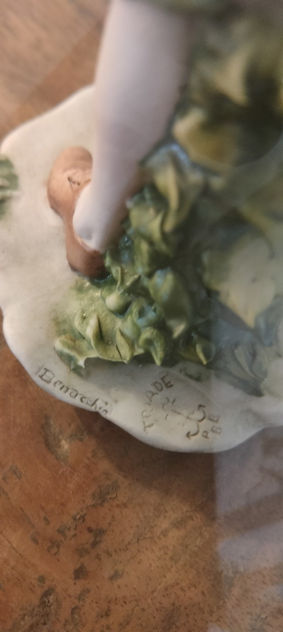 Image 1 of Porseleinen koppeltje Benacchio Luigi 1960 Triade met logo anker gemarkeerd 