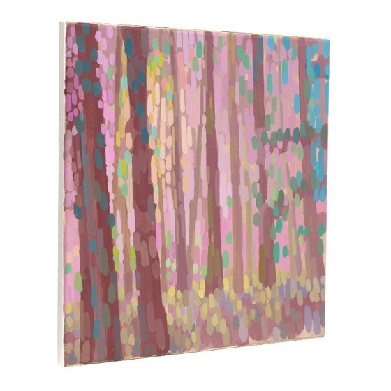 Image 1 of Cuadro "Luz del bosque 1", pieza única pintada a mano, naturaleza, pintura de paisaje, pintura acrílica 40x40cm