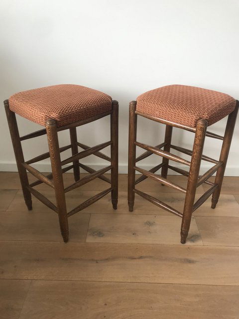 2x Vintage-Barhocker
