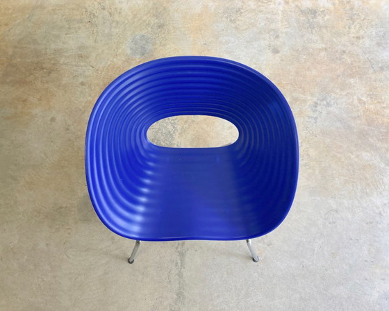 4x Vitra Tom Vac Stuhl blau von Ron Arad – Esszimmerstühle, Metal, Plastic, Modern (photo 7 of 12)