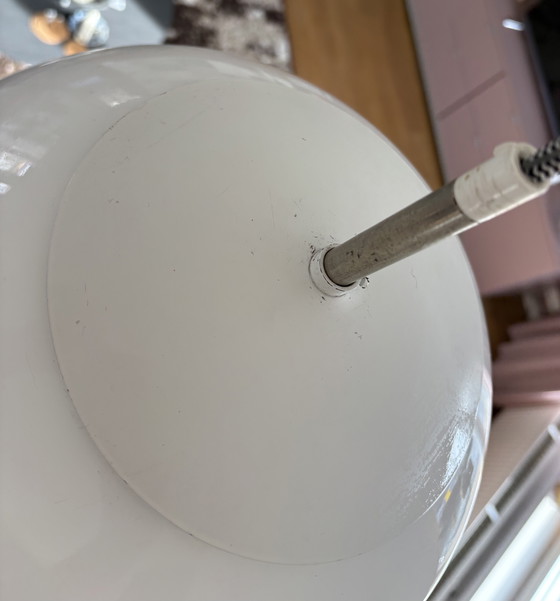 Image 1 of Spherical pendant lamp of heavy opaline glass 50 cm