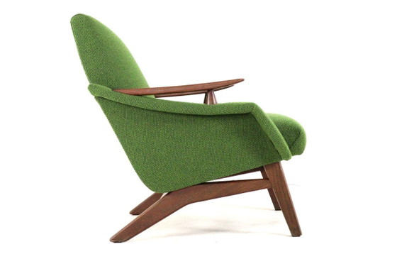 Image 1 of Vintage fauteuil stoel 'Breda' nieuw gestoffeerd