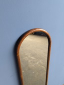 Miroir d'entrée vintage en bois / miroir sur pied