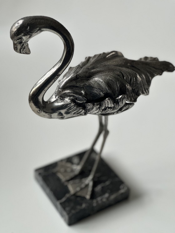 Image 1 of Flamant vintage en métal Mauro Manetti Style