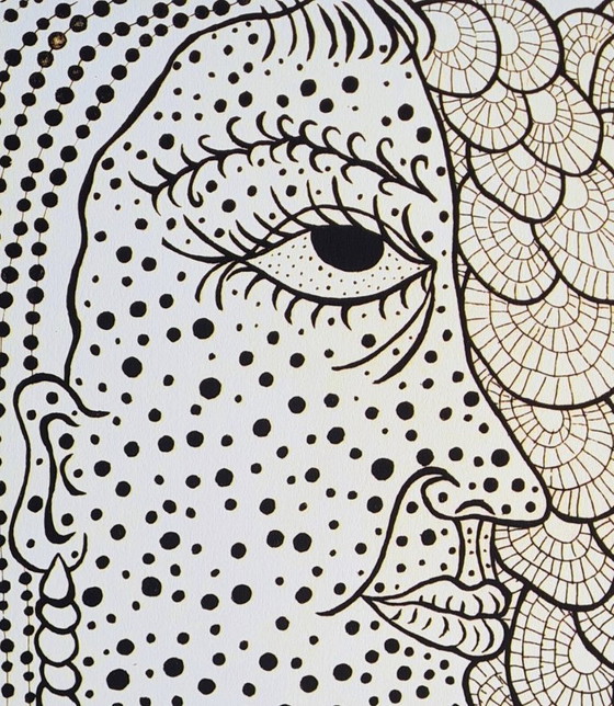 Image 1 of After Yayoi Kusama, Self Portrait, Lithograph, 1990s