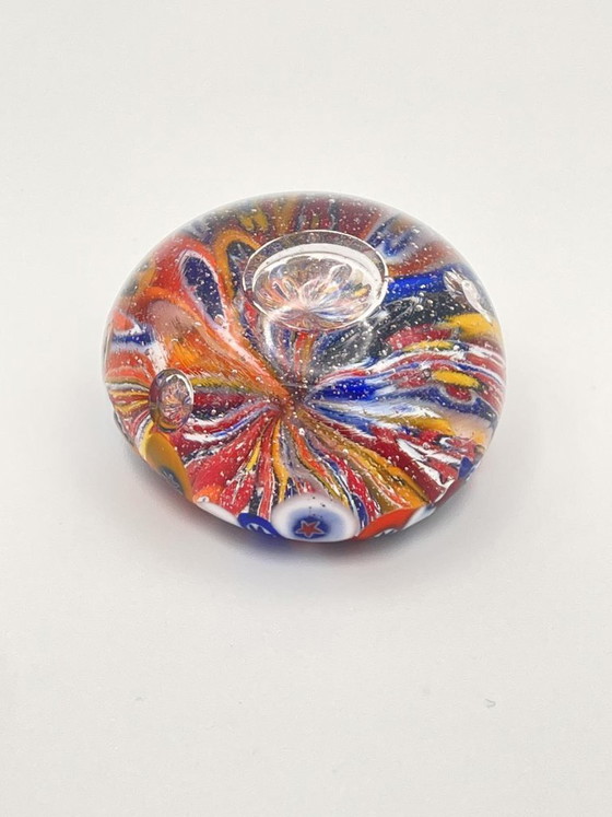 Image 1 of Livio Campanella 7 Briefbeschwerer aus Muranoglas in Millefiori mit Murrine