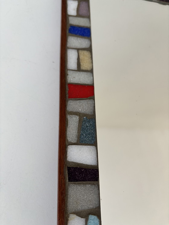 Image 1 of Vintage mozaïek spiegel jaren 80