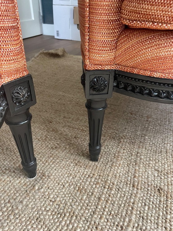 2 Poltrone di Lusso Stile Geralst (Stile Luigi XVI), Ottime Condizioni – Textile (photo 4 of 5)