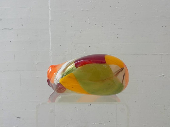 Image 1 of Jarrón de cristal de estudio de Mdina Glass Malta, década de 1970.