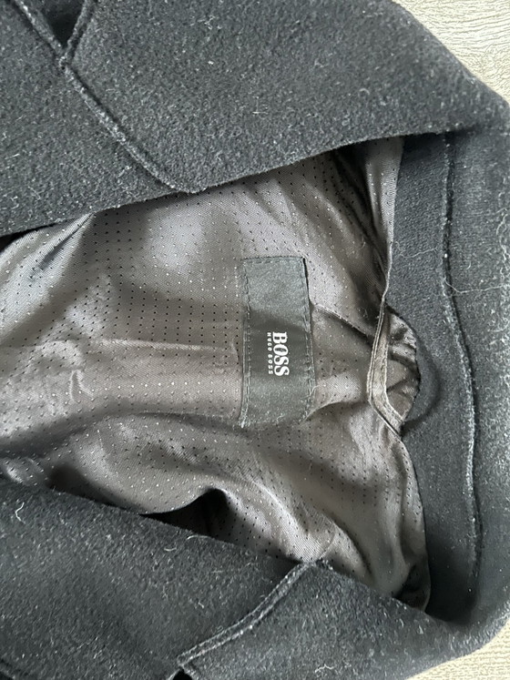 Elegante cappotto in lana nera firmato BOSS Hugo Boss – Regali, Wool (photo 3 of 5)
