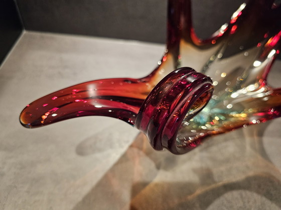 Image 1 of Prachtige kleurrijke vintage Murano schaal
