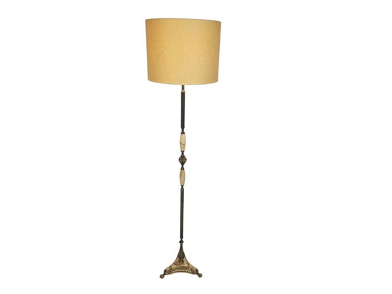 Image 1 of Hollywood Regency style - onyx - floor lamp - Mid-Century Modern