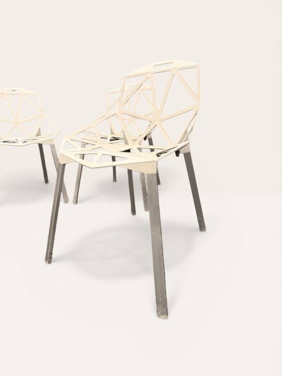 Image 1 of Série 4 Chaises Chair One Magis Blanc Cassé | Grcic (