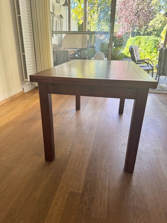 Wooden Dining Table, Brown (photo 2 of 7)