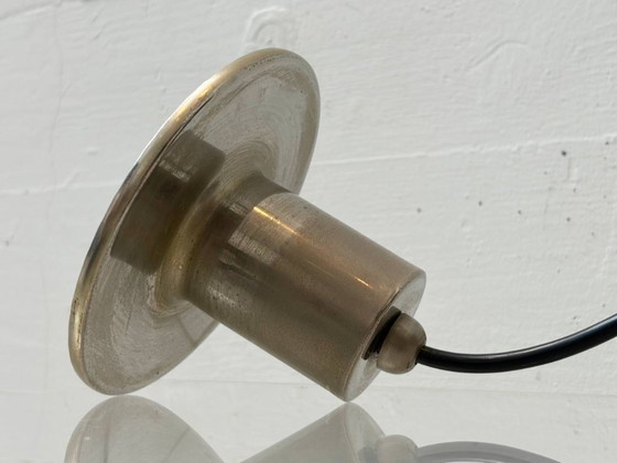 Image 1 of Suspension vintage en verre opalin cubique, années 1940