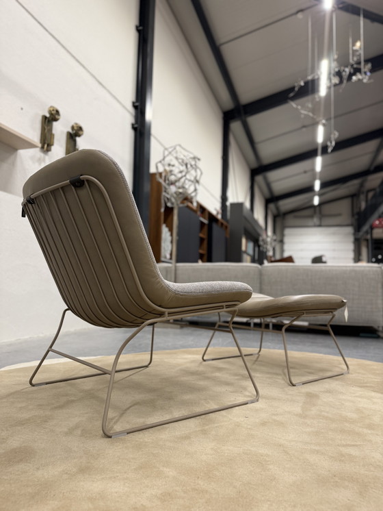 Image 1 of Bert Plantagie Draat Armchair With Footstool