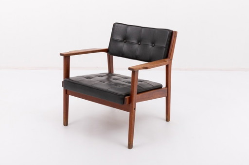 Fauteuil architectural danois de style moderne du milieu du XXe siècle, années 1960