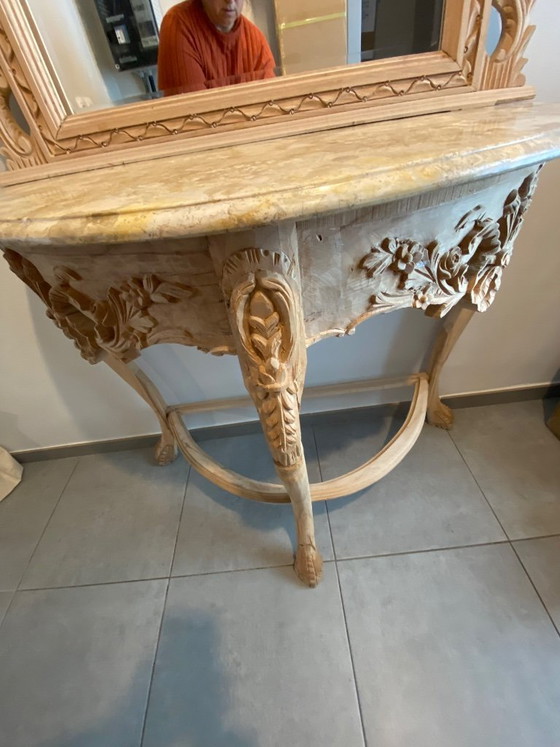 Image 1 of Louis-XV-Barockmöbel – Echter Marmor