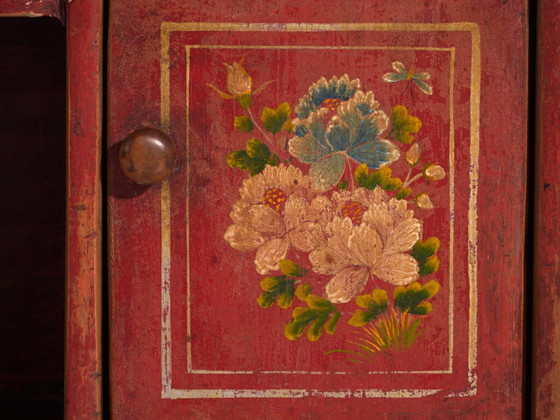 Antique low cabinet in elm wood – China, circa 1900 – Sideboard cabinet, Iron (photo 30 of 40)