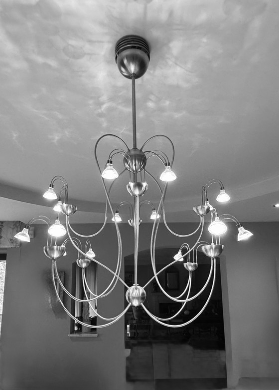 Lampadario sublime in acciaio inossidabile – Lampade a sospensione, Aluminium, Glass (photo 9 of 10)