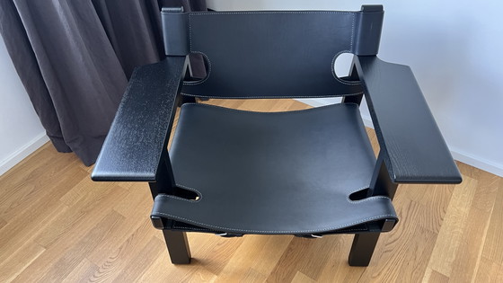 Spanish Chair di Borge Mogensen/Fredericia – Poltrone, Wood, Leather (photo 3 of 5)