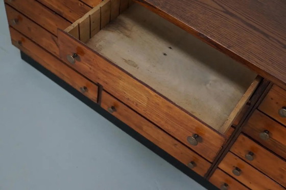 Image 1 of Alter deutscher Apothekerschrank aus Kiefer und Eiche, 1950er Jahre