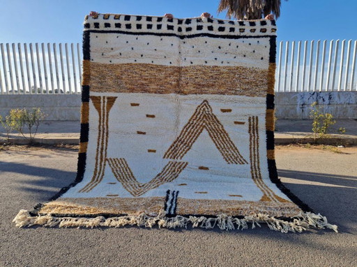 Marokkanischer Teppich, handwerklich, en laine, 250 x 200 cm