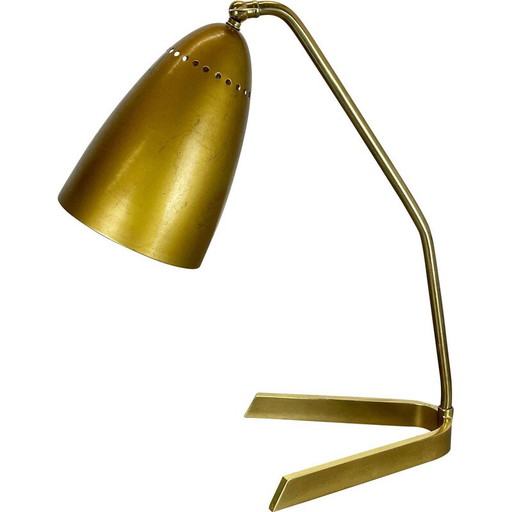 Vintage brass table lamp, Austria 1950s