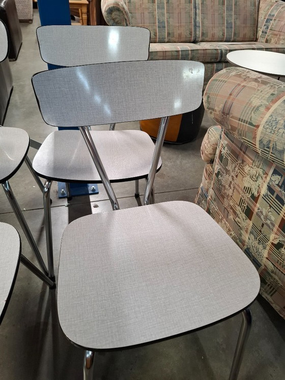 Image 1 of 6x Vintage Kitchen Chair Formica