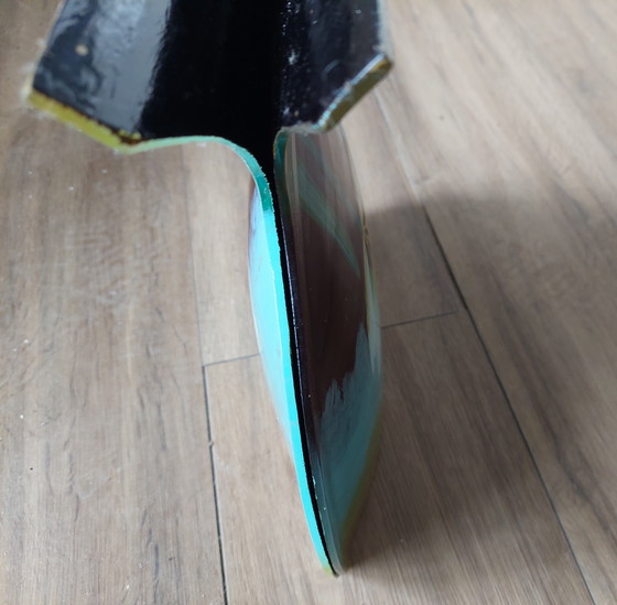 Image 1 of Maria Mazotto Hand Painted Glass Vase