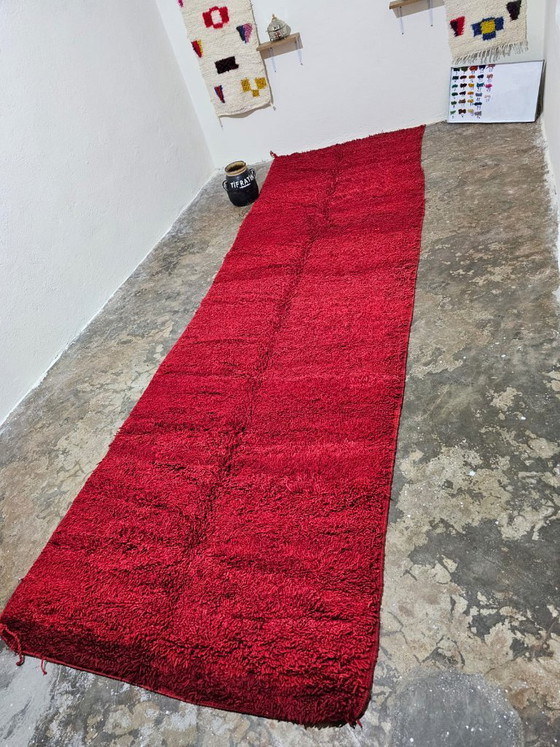 Vintage Moroccan Berber Rug – Authentic Charm 410cm x 135cm – Rugs & carpets, Wool (photo 5 of 7)