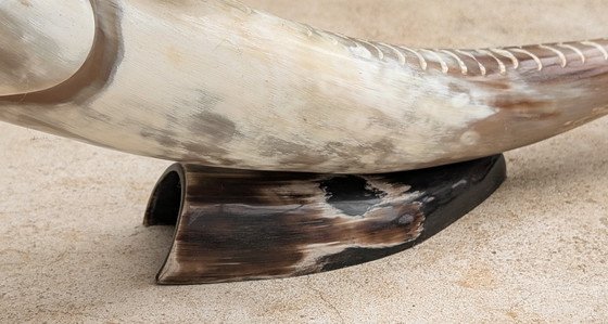 Image 1 of Grote vis creatie in buffelhoorn.