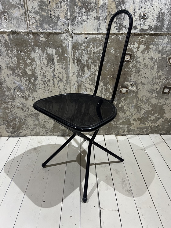 Image 1 of 4 x Nils Gammelgaard vintage Ikea eetkamerstoelen, opvouwbaar