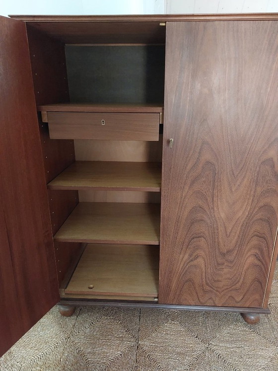 Vintage teak cabinet with shelves and drawers – Storage cabinet, Wood (photo 3 of 5)