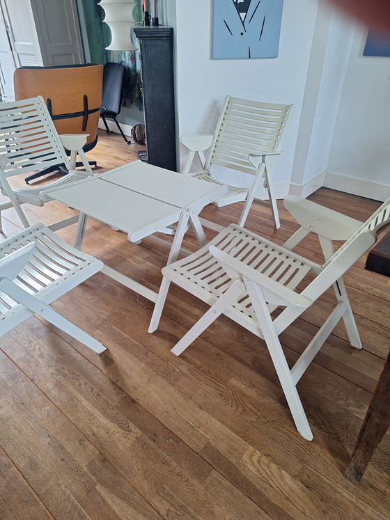 Image 1 of Set van 4x stoel 1x tafel Rex Stol