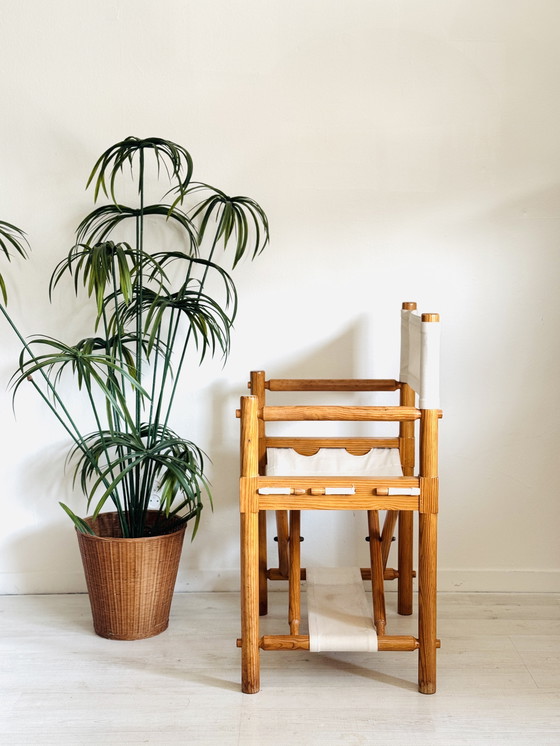 Image 1 of Vintage Jaren 70 Safaristoel Regisseursstoel