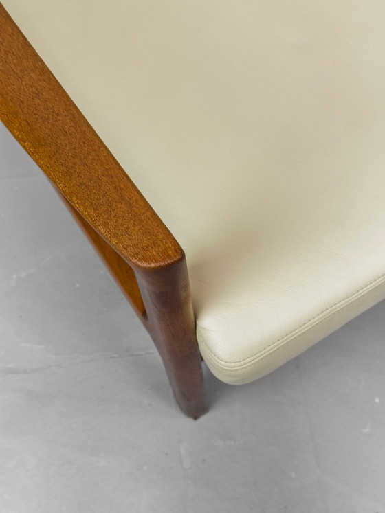 Canapé Senator 3 places en cuir et teck, par Ole Wanscher pour Cado, 1977 – Canapés 3 places, Leather (photo 11 of 26)