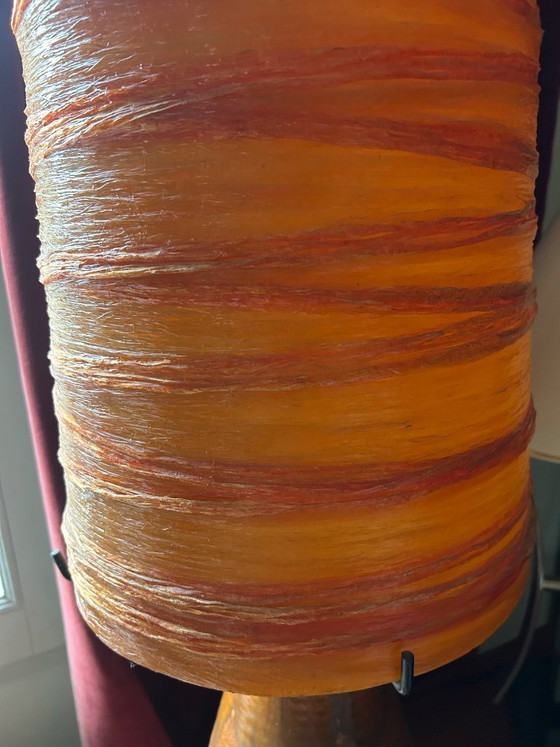 Image 1 of Lampada Accolay in terracotta, con doppio paralume in resina, 1960