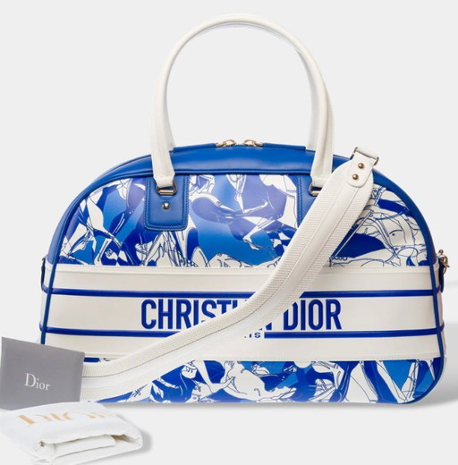 Borsa DIOR in cuoio blu - 103337