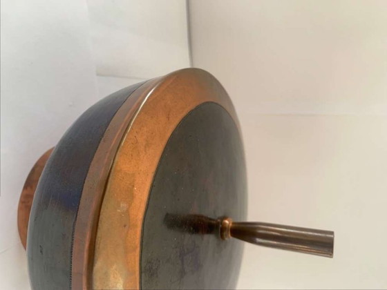Image 1 of Hans Przyrembel Scatola con coperchio Bomboniera Marianne Brandt Alfred Lipovec Bauhaus Rame