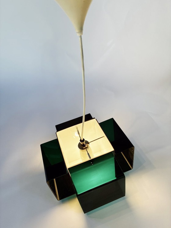 Image 1 of Suspension Space Age • Acrylique Bicolore • 1970