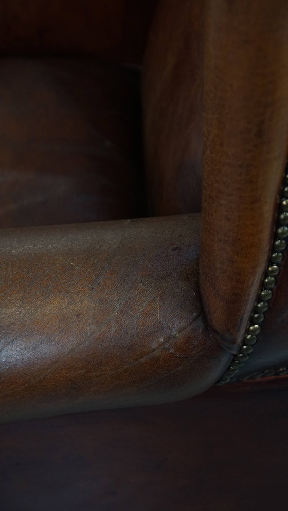 Image 1 of Grote Schapenleren Oorfauteuil