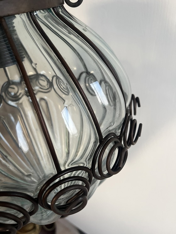 Image 1 of Venezianische mundgeblasene Glaslampe