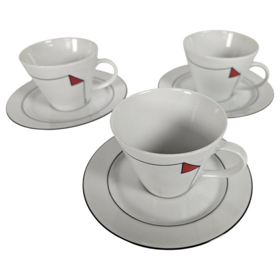 Image 1 of Kronester Bavaria para Van Nelle - 7 tazas y platillos - porcelana - Posmoderno - Años 80