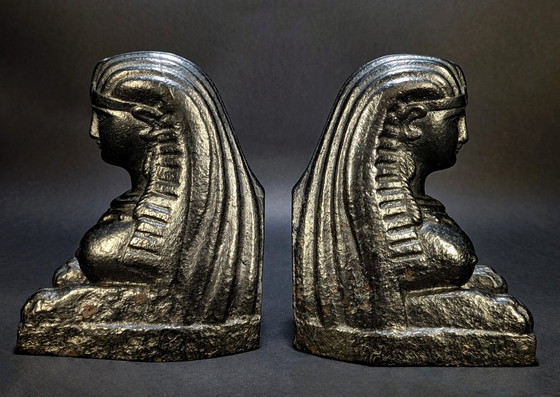 Antichi cani di fuoco orientalisti – Figure assire del XVIII secolo – Oggetti decorativi, Cast Iron, Iron (photo 3 of 6)
